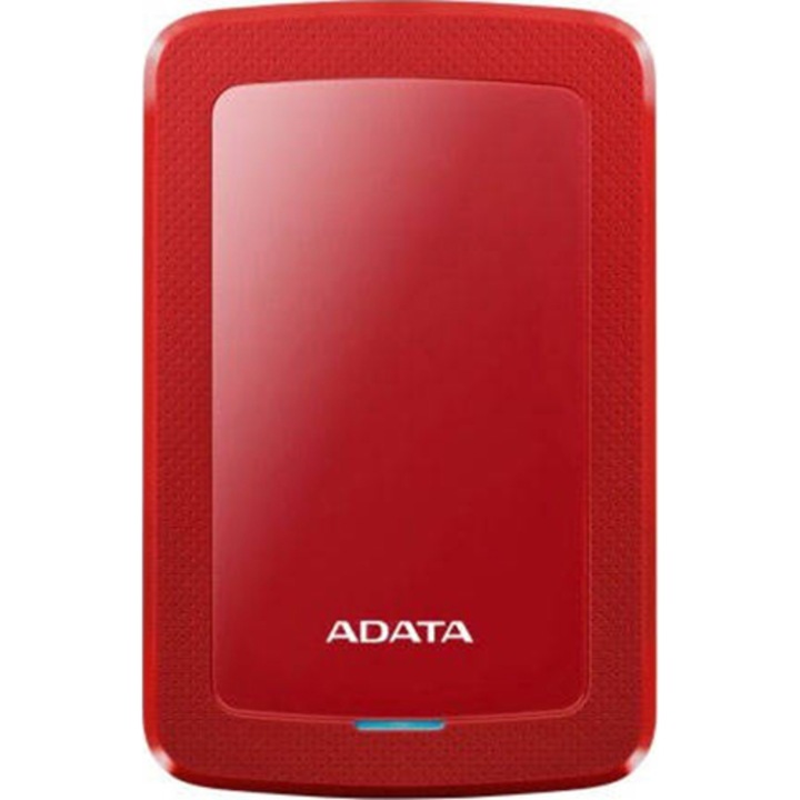 HDD extern ADATA HV300 Slim 1TB, Shock Sensor, 2.5", USB 3.1, Rosu