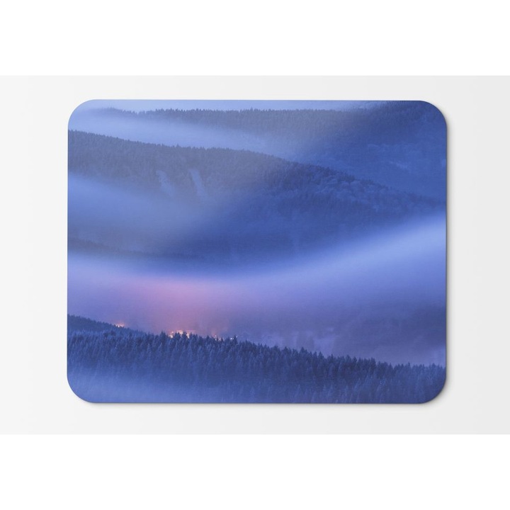 Mouse Pad Mountains Ködös reggel Huawei Mate Stock HD - 21,5 x 27 x 0,3 cm