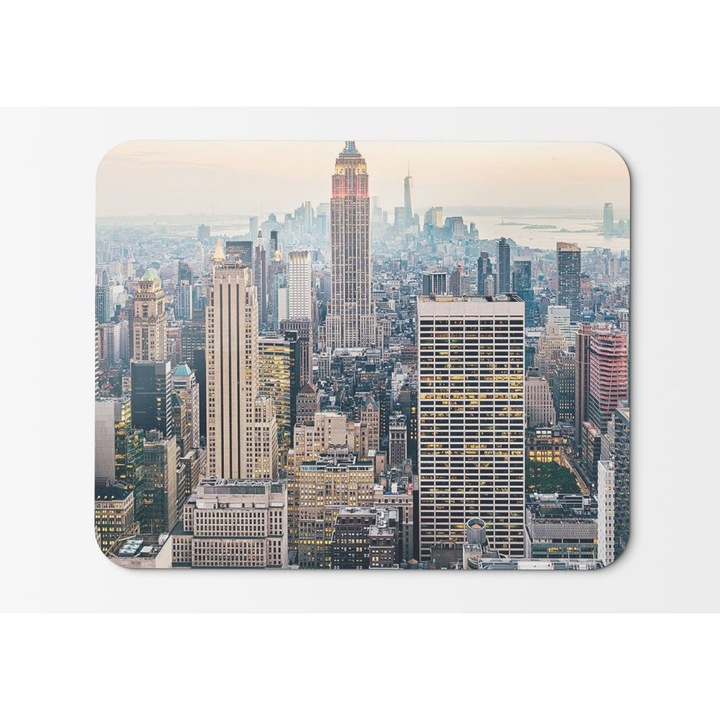 Egérpad New York City Skyline Cityscape felhőkarcolók Manhattan Usa HD - 21,5 x 27 x 0,3 cm