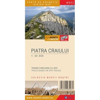 Harta de drumetie- Muntii Piatra Craiului Harta de drumetie- Muntii Piatra Craiului