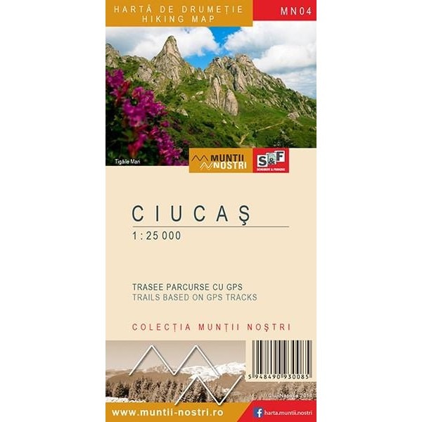 Harta de drumetie- Muntii Ciucas