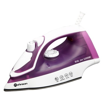 Fier de calcat Rohnson R332, 2200W, 70gr/min, 350 m, Talpa inox, Alb/Mov Fier de calcat Rohnson R332, 2200W, 70gr/min, 350 m, Talpa inox, Alb/Mov