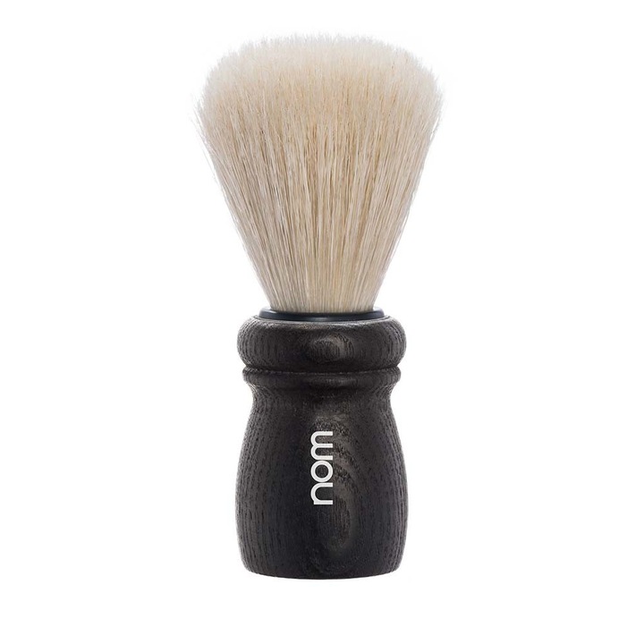 Pamatuf cu par de mistret si maner din lemn de frasin Alfred 15 Black