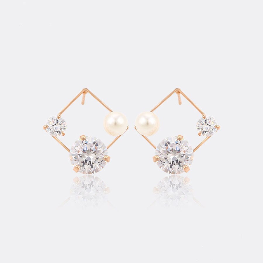 Cercei placati cu aur si elemente® Gold Lynn