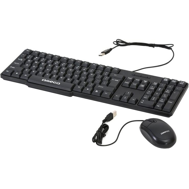 Kit Tastatura + Mouse Omega US, USB, Negru