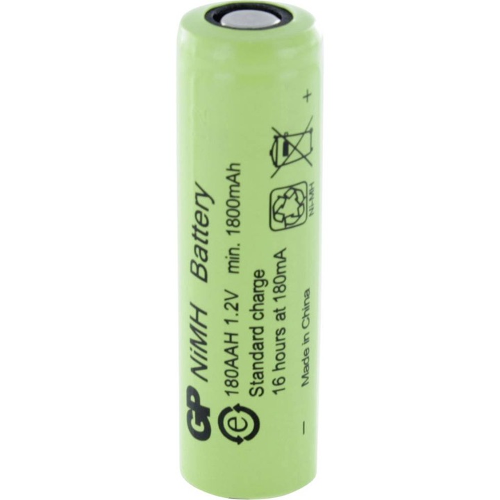 Акумулаторна Батерия R6 AA 180AAH-B 1800mAh NiMH 1 бр. BULK Industrial GP