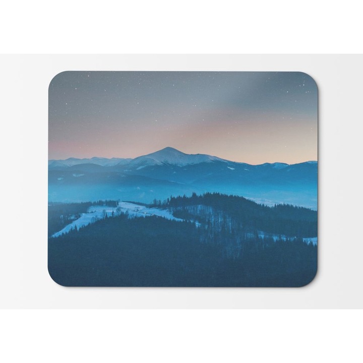 Mouse Pad Mountains Twilight Ködös Erdő K - 21,5 x 27 x 0,3 cm