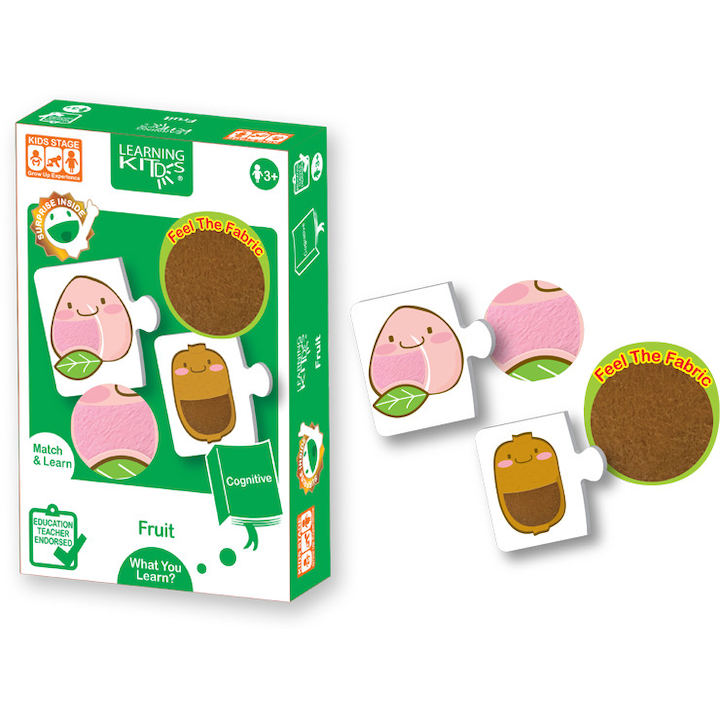 LEARNING KITDS Puzzle, gyümölcsök, zöldségek