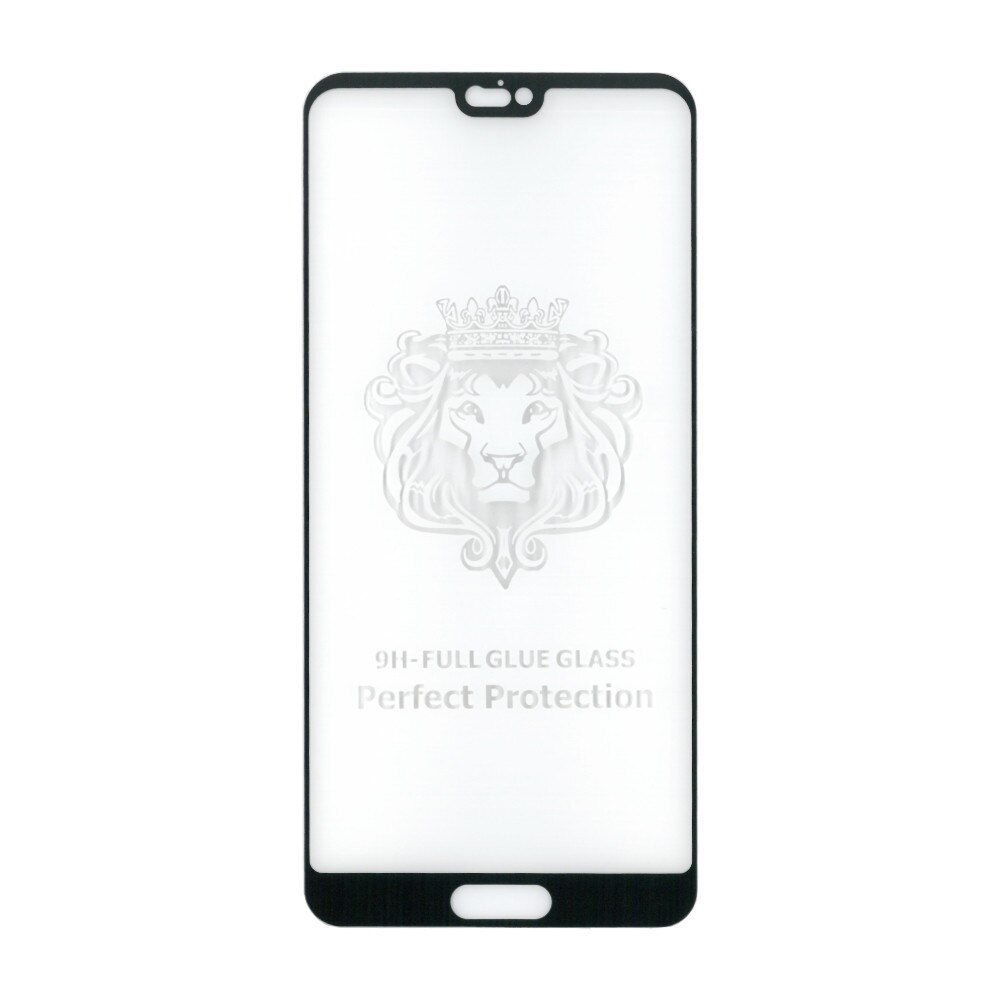 Folie sticla full size cu adeziv pe toata suprafata, EuroCELL, pentru Huawei P20, negru