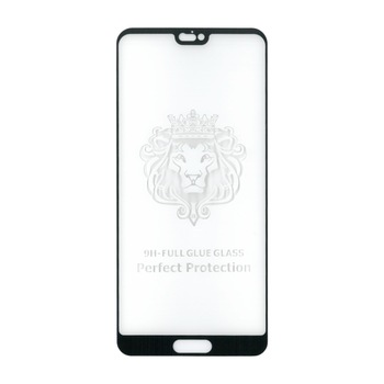 Folie sticla full size cu adeziv pe toata suprafata, EuroCELL, pentru Huawei P20, negru Folie sticla full size cu adeziv pe toata suprafata, EuroCELL, pentru Huawei P20, negru