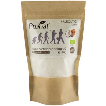Pudra proteica bio din nuca de cocos, Pronat 120g Pudra proteica bio din nuca de cocos, Pronat 120g