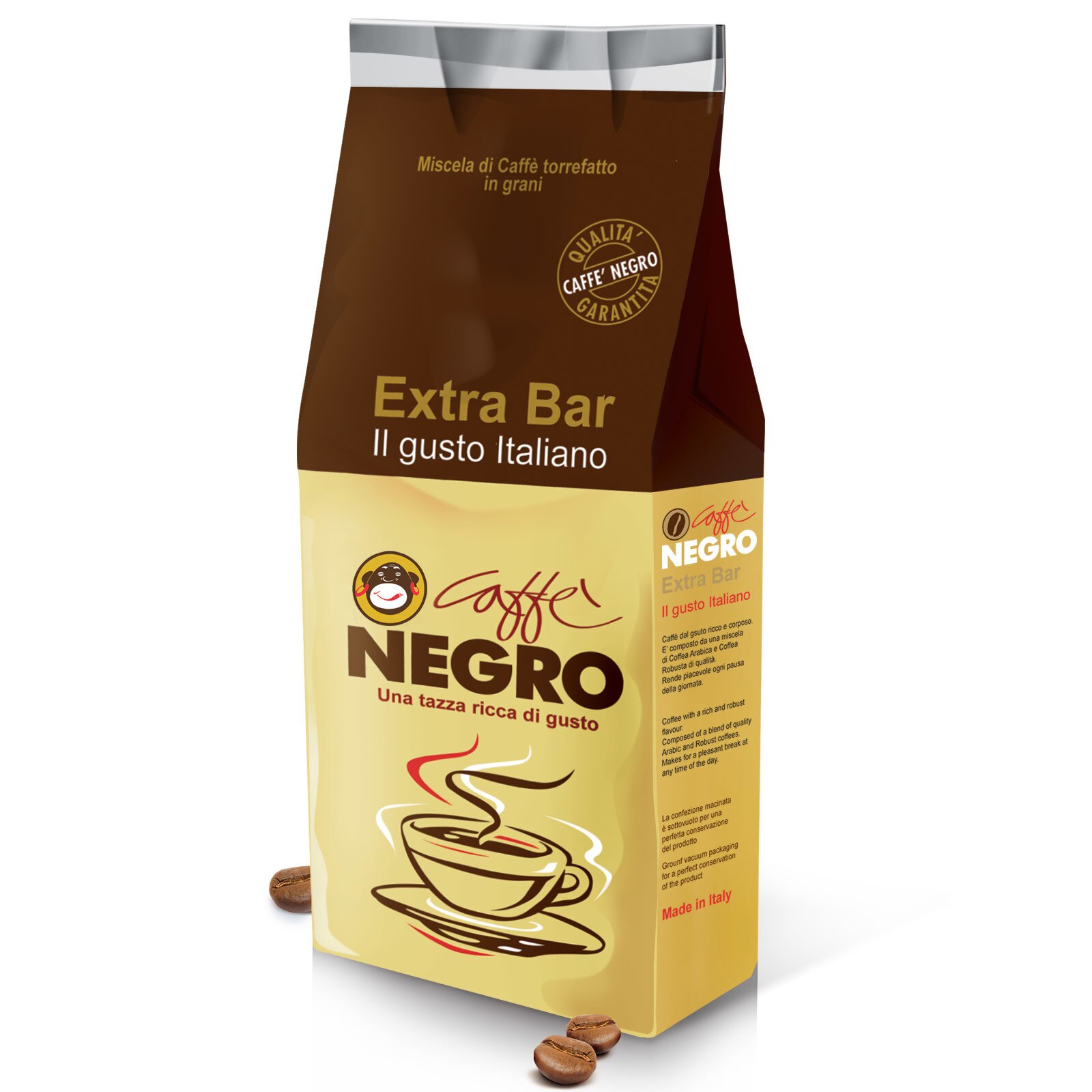 Cafea Boabe Caffe Negro, Extra Bar, 500 g