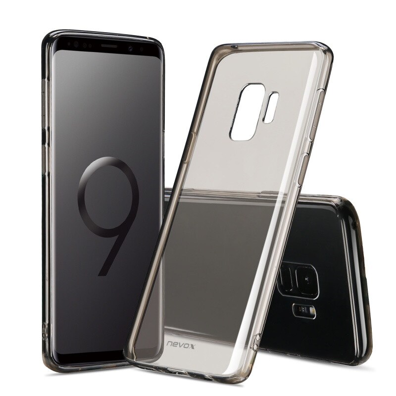 Husa Slim NEVOX StyleShell Flex Samsung Galaxy S9 Black Clear