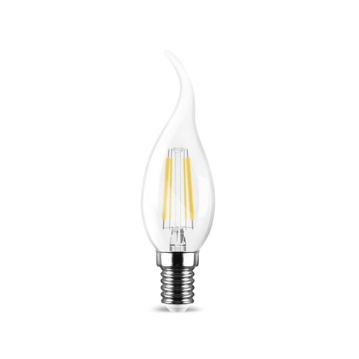 LED izzó izzószállal Flame 4W C35T E14 3000K