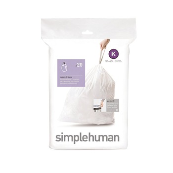 Saci de gunoi cod K, 35-45 L/ 20 buc. plastic - simplehuman Saci de gunoi cod K, 35-45 L/ 20 buc. plastic - simplehuman