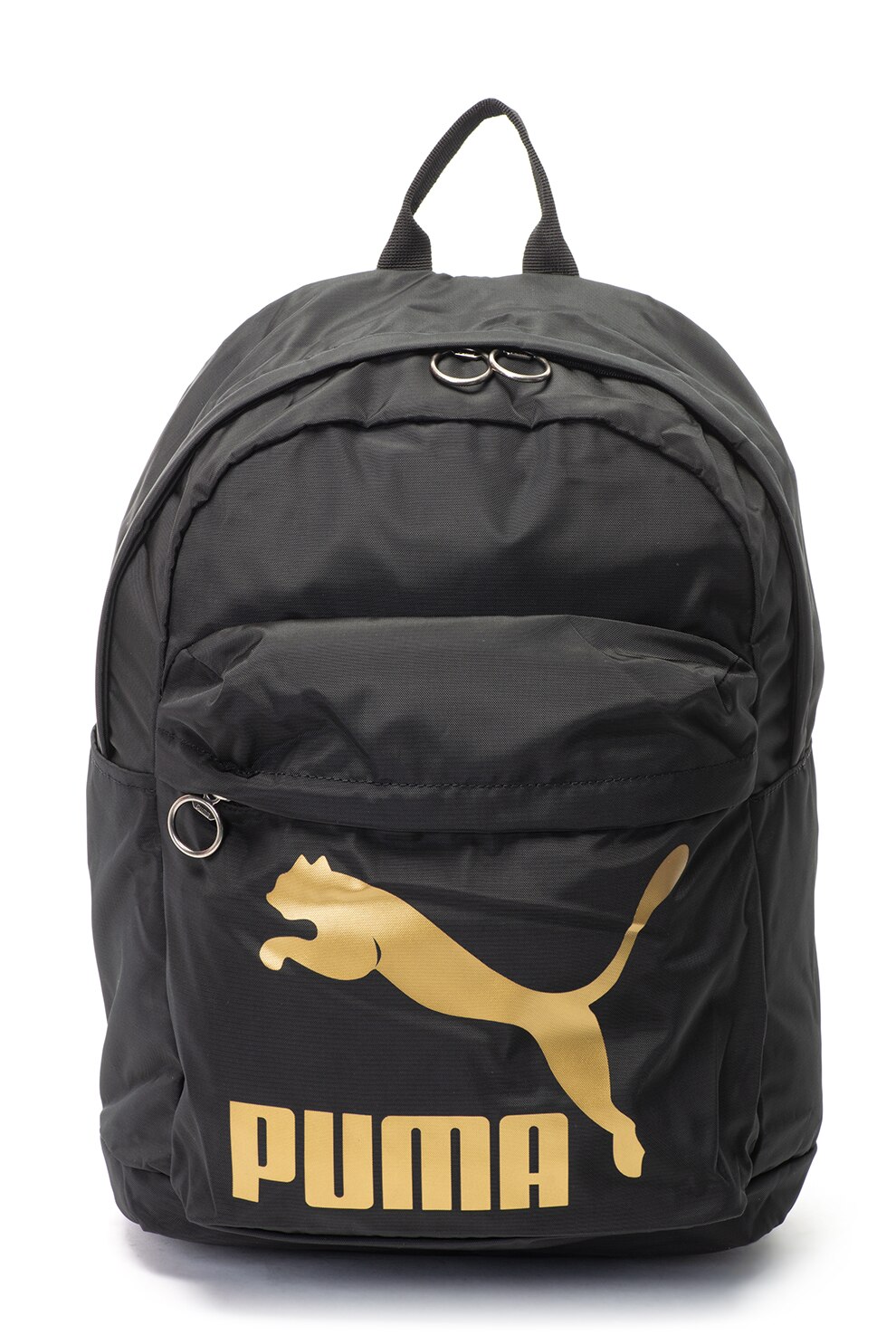 Puma, Rucsac cu imprimeu logo, Negru/Auriu