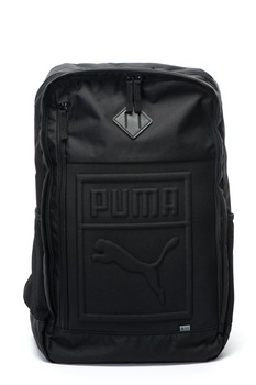 Puma, Rucsac unisex cu logo in relief Buzz - 27L, Negru Puma, Rucsac unisex cu logo in relief Buzz - 27L, Negru