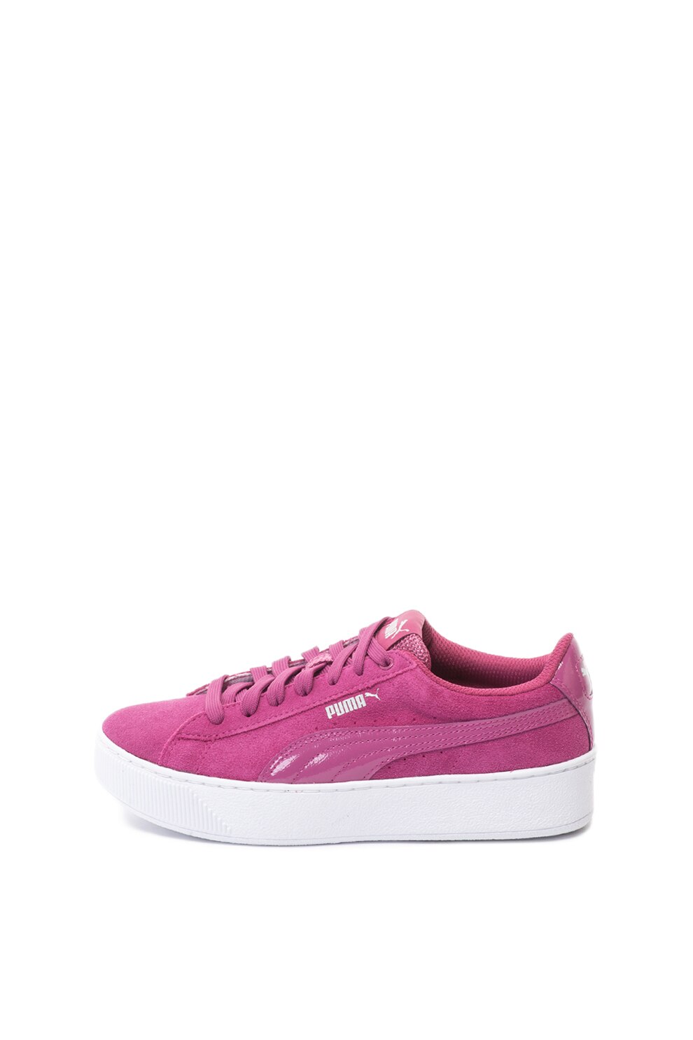 Puma, Pantofi sport flatform de piele intoarsa Vikky