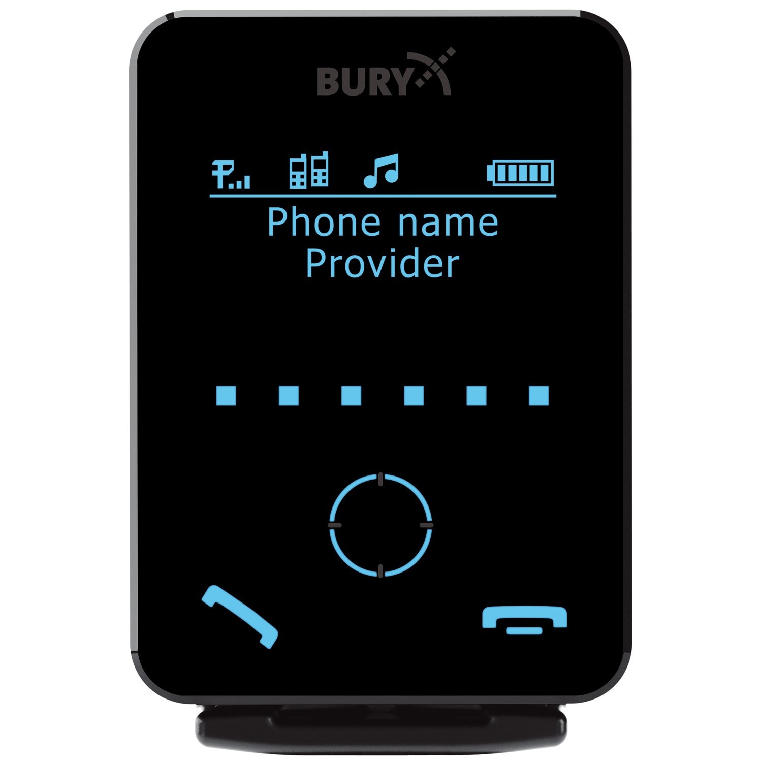 Car kit Bury CC 9058 cu bluetooth, ecran touchscreen detasabil, mod