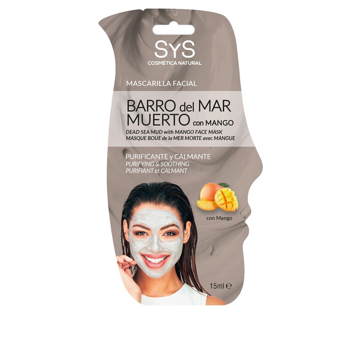 Masca fata mango si namol Marea Moarta, calmanta si purificatoare 15 ml