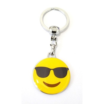 Breloc cheie din metal - Emoticon Ochelari - Motor Starter Breloc cheie din metal - Emoticon Ochelari - Motor Starter