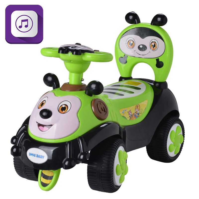 Masinuta fara pedale BebeRoyal Ride On Bee Green