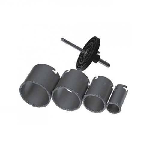 Set carote diamantate pentru ceramica 4buc Dedra