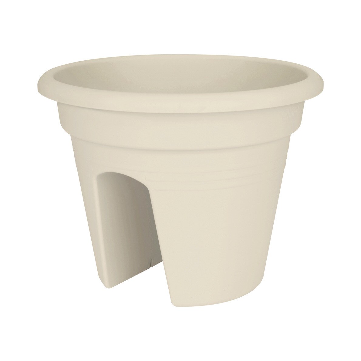 Ghiveci de balustrada Green Basics Flower Bridge 30 cm alb