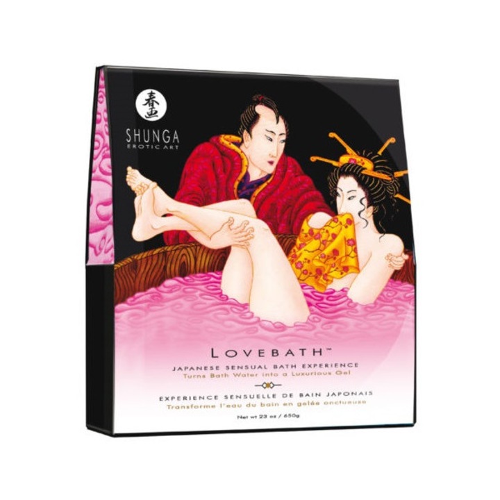 Sare de baie Shunga LoveBath Dragon Fruit, aroma de fructul dragonului ( pitaya), 650 gr
