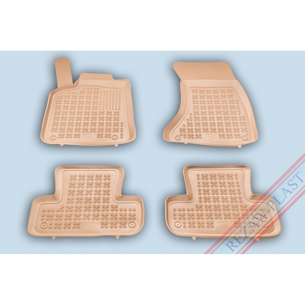 Covoare / Covorase cauciuc BEJ AUDI Q5 I 2008-2017 presuri stil tip tavita Rezaw