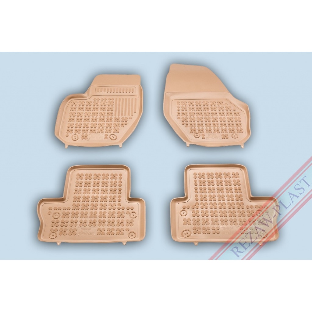 Covoare / Covorase cauciuc BEJ VOLVO S60 II 2010-2018 presuri stil tip tavita Rezaw