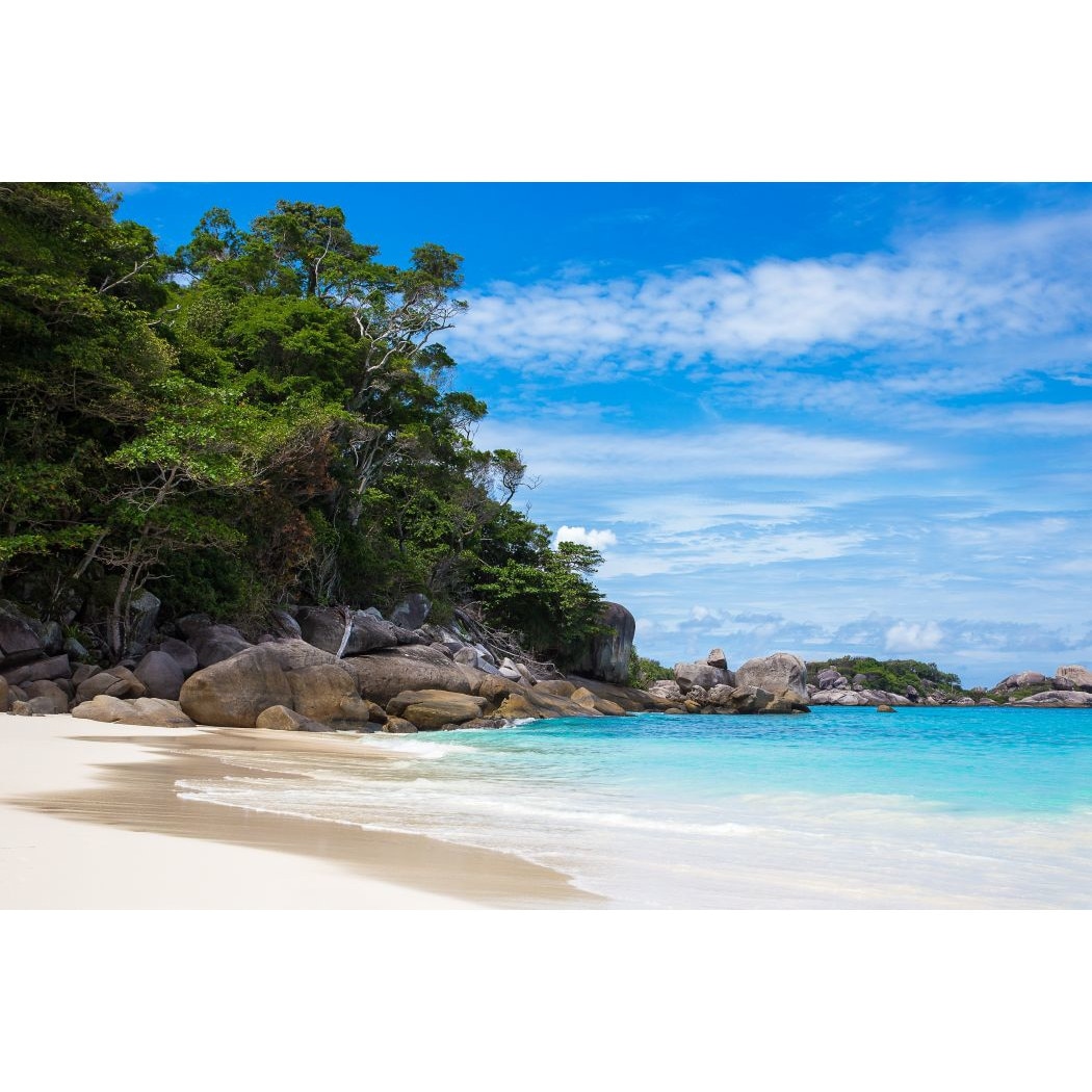 Tablou canvas Plaja cu stanci, 45 x 30 cm