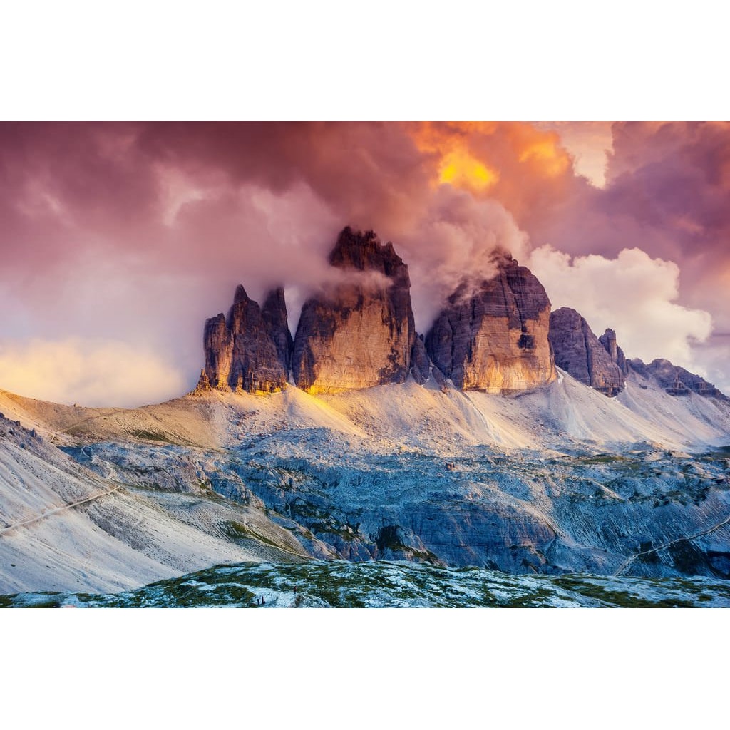 Tablou canvas Piscuri in nori de foc, 45 x 30 cm