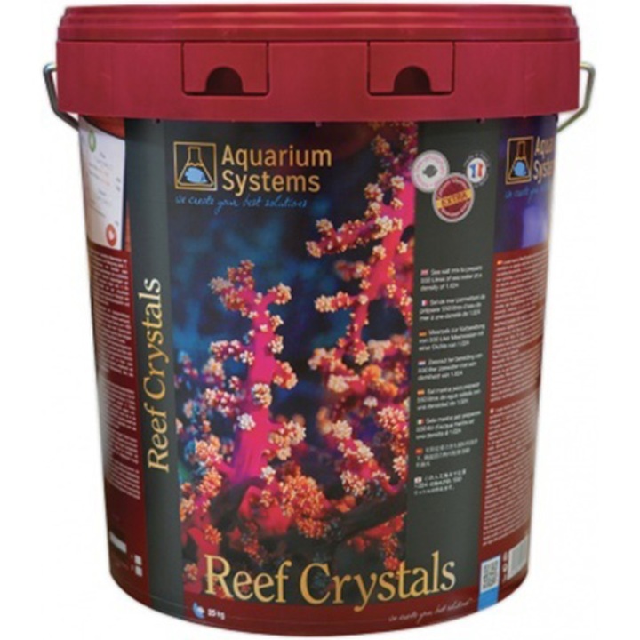 Морска сол Reef Crystals Aquarium Systems за соленоводни аквариуми, 10 кг