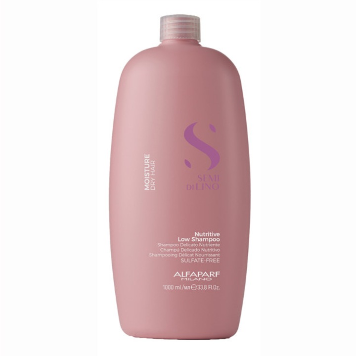 Sampon pentru hidratare fara sulfati Alfaparf Semi di Lino Moisture Nutritive Shampoo, 1000 ml