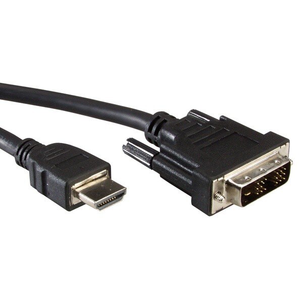 Cablu HDMI la DVI 18+1 pini T-T 10m,hdmi-dvi-10mc