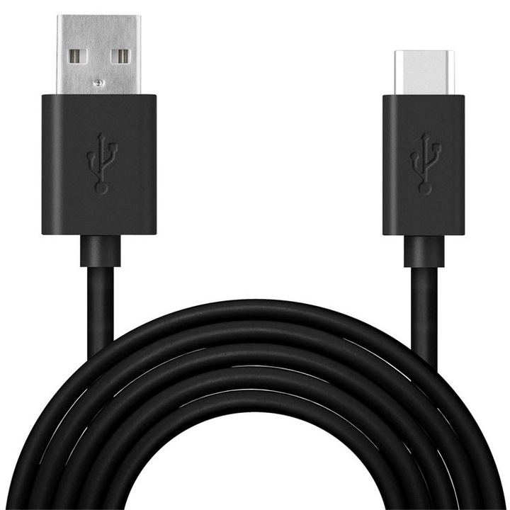 Cablu USB 2.0 la Type C, 1m, CB-03B, negru