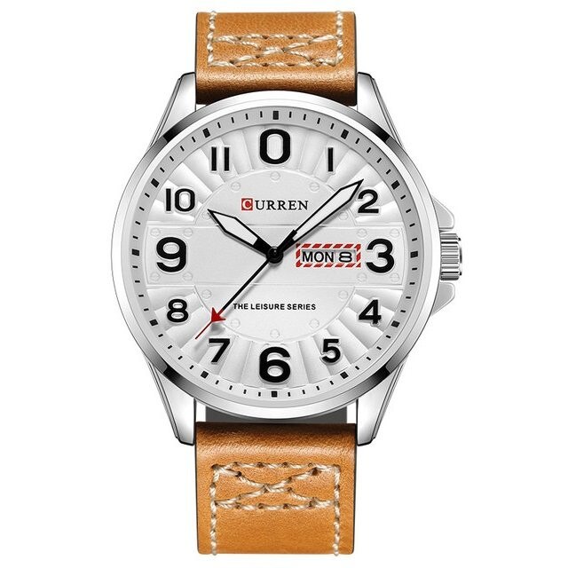 Ceas barbatesc elegant Curren Expedition, maro