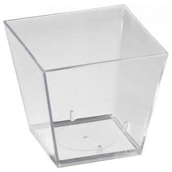 Vas transparent Duni, forma patrata, candy bar, 47x47x45 mm, 100 buc Vas transparent Duni, forma patrata, candy bar, 47x47x45 mm, 100 buc