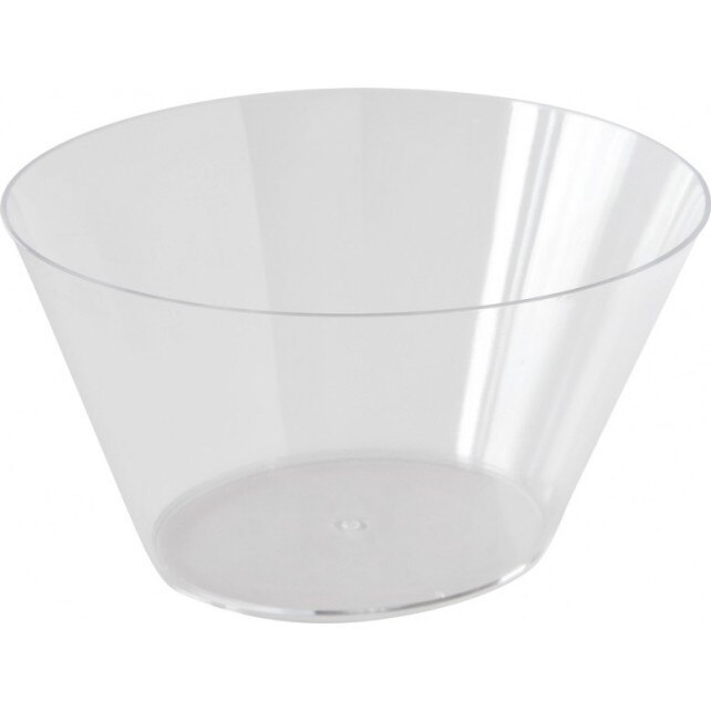 Vas transparent Duni, forma ovala, 126x112x68 mm, versiunea maxi, 30 buc