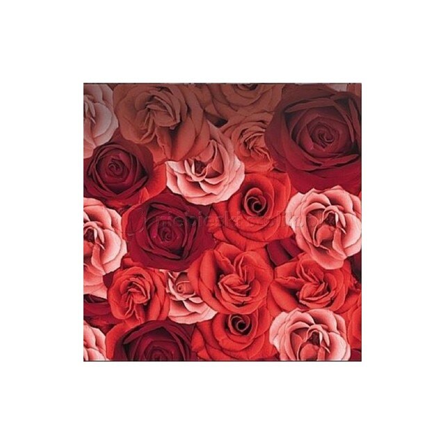 Servetel Dunisoft Romance, impaturit in 4, 40x40 cm, 12 buc