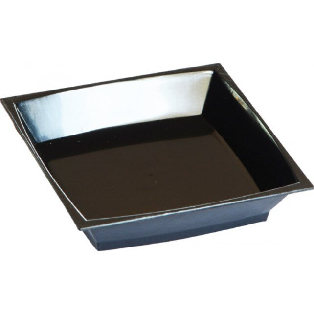 Farfurie rectangulara Duni neagra, Gama Milan, 70x70 mm, 50 buc