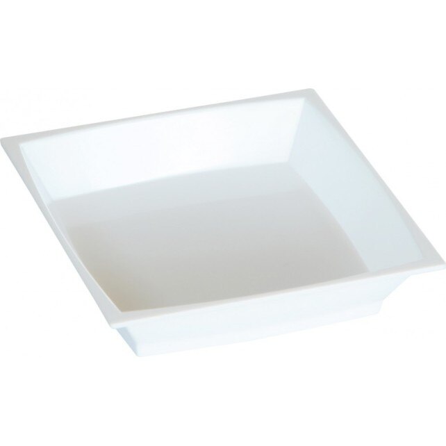 Farfurie rectangulara alba Duni, Gama Milan, 70x70 mm, 50 buc