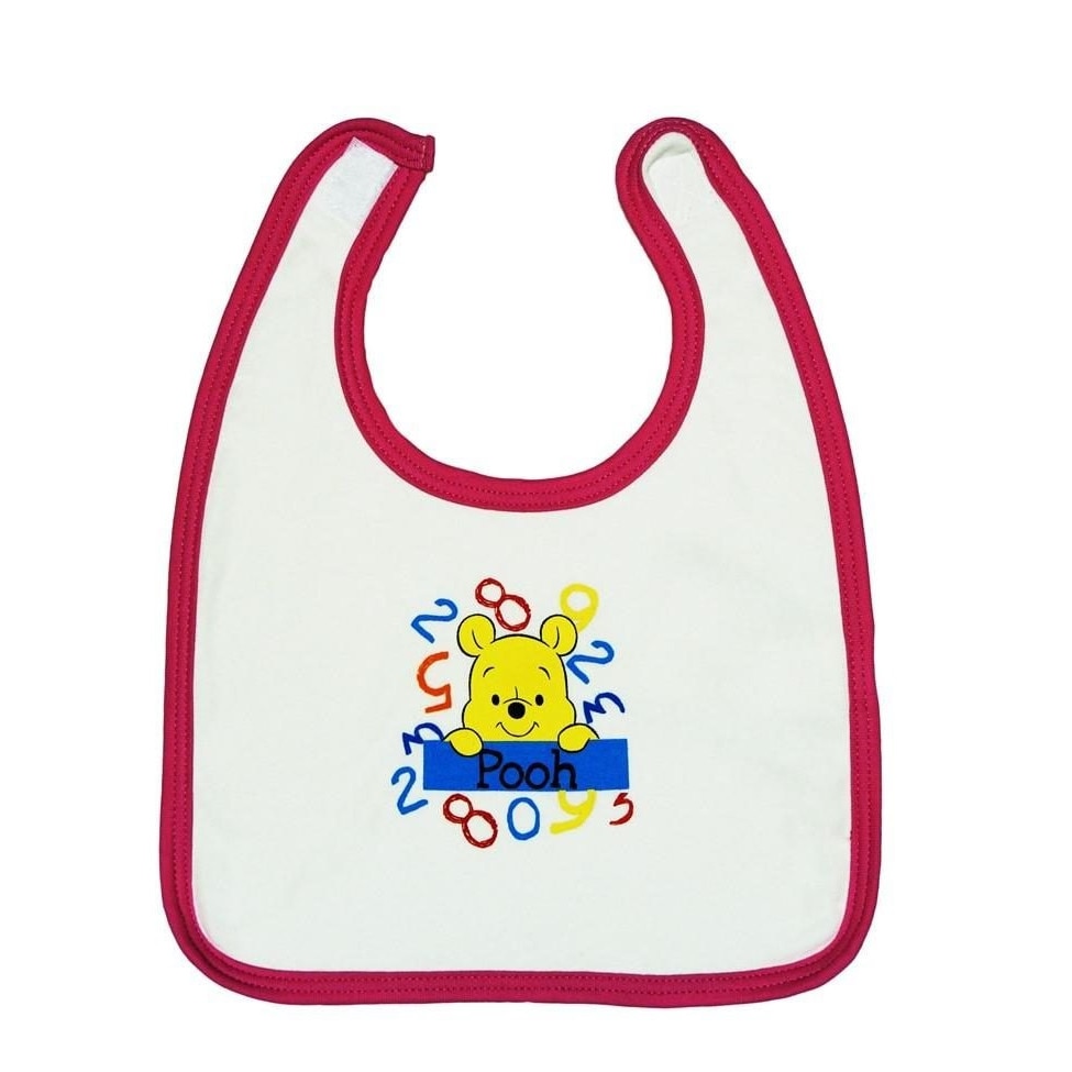 Bavetica Winnie the Pooh,alb-fucsia
