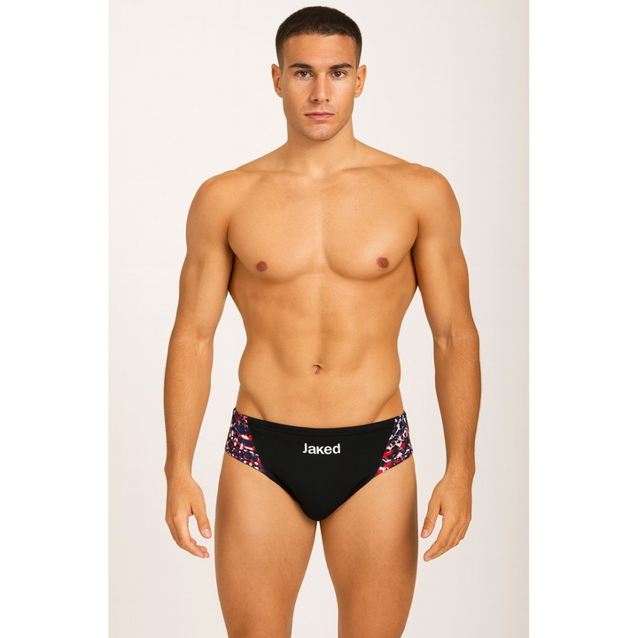 Slip inot Jaked barbati, OPTIK, negru/rosu, XS INTL