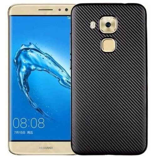 Capac de protectie pentru Huawei Nova Plus , TPU cu aspect carbon, negru