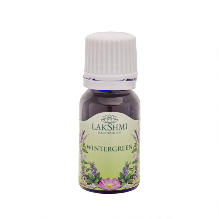 Ulei esential Wintergreen (Gaultheria Fragrantissima Leaf Oil) 10 ml, 100% pur si organic, aromaterapie fresh-mentolat intens, Lakshmi