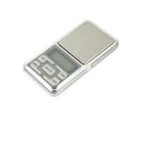 Cantar de Buzunar pentru Bijuterii, Model MH-500, 500 g, Functie Tara, Argintiu