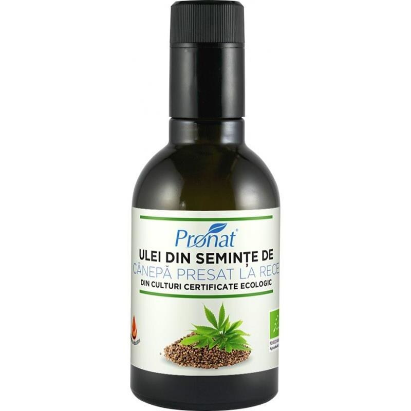 Ulei din Seminte de Canepa Presat la Rece Bio 250ml Pronat