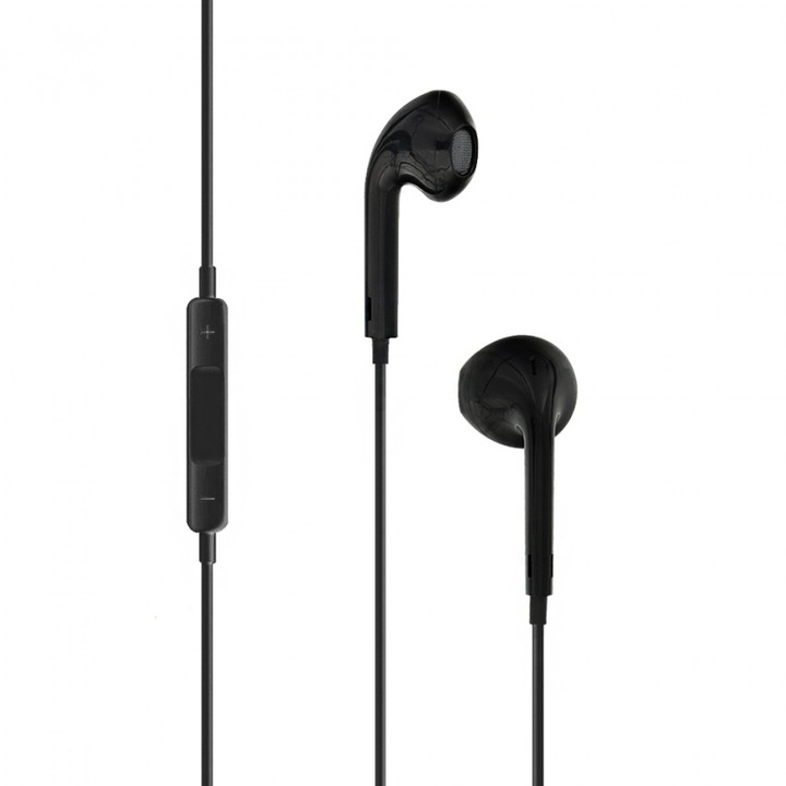 Casti in-ear Tellur Urban Series; microfon, buton multitask pe fir, jack 3.5mm, lungime cablu 1.2m ; 16Ohm ;20-20000hz;Black